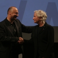 Mirsad Purivatra and Agnès B, Opening Ceremony, Honorary Heart of Sarajevo, National Theatre, Sarajevo Film Festival, 2014 (C) Obala Art Centar